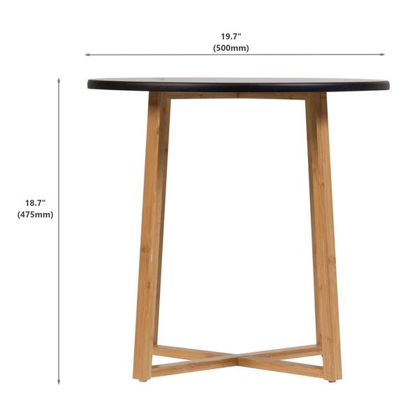 eccostyle™ Bamboo Frame Round End Table