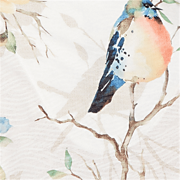 Petite Alfred Dunner Out Of The Blue Floral Birds V Neck Tee