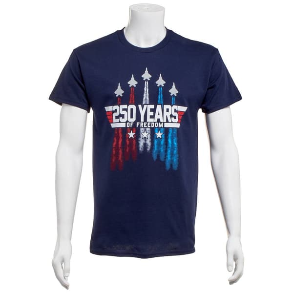 Mens Home of the Brave Jet Smoke 250 Years Graphic Tee