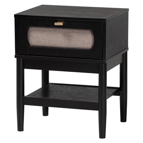 Baxton Studio Shirin Mid-Century Wood Nightstand - image 