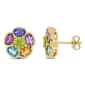 Gemstone Classics(tm) 3 5/8ctw. Amethyst Blue Topaz Post Earrings - image 1