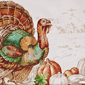 Threadmade Holiday Turkey Bordered Fall Napkins - Set of 8 - image 4