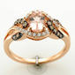 Le Vian Chocolatier(R) 1/2cttw. Peach Morganite & Diamond Ring - image 1