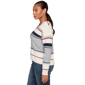 Womens Skye&#8217;s the Limit Back To Town V Neck Stripe Sweater - image 4