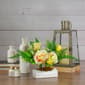 Northlight Seasonal Ranunculus & Rose Artificial Potted Plant - image 2