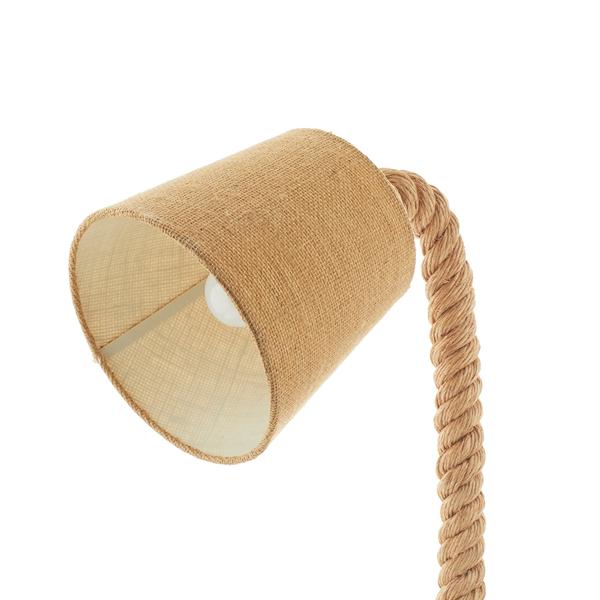 9th & Pike® Brown Rope Rustic Desk Lamp