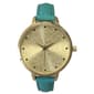 Womens Olivia Pratt Skinny Leather Strap Watch - 16575TEAL - image 1