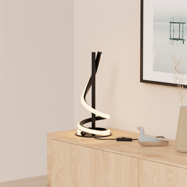 Infibrite Sculptural 16in. Curve LED Table Lamp