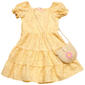 Girls (4-6x) Sweet Butterfly Woven Floral Dress w/ Bag - image 1