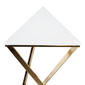 9th & Pike® Triangular Marble Accent Table - Set Of 2 - image 3