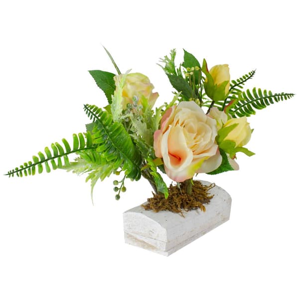 Northlight Seasonal Ranunculus & Rose Artificial Potted Plant