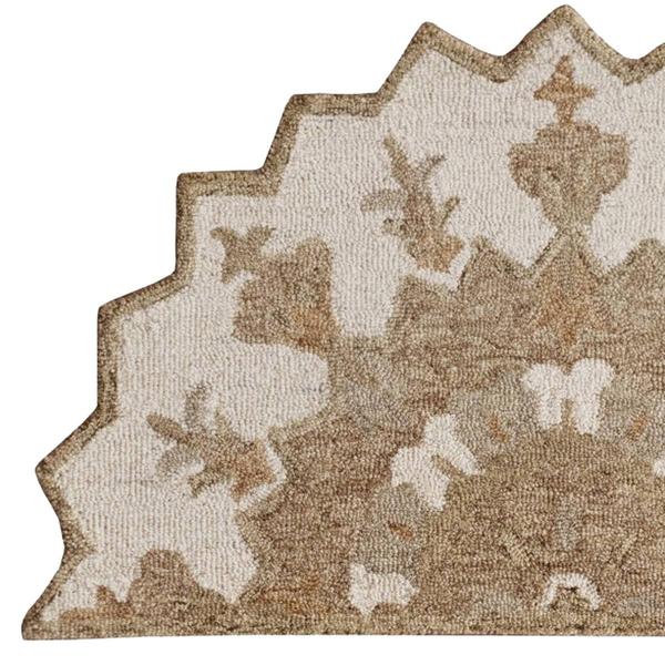 9th & Pike® Medallion Hand Woven Half Circle Area Rug
