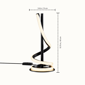 Infibrite Sculptural 16in. Curve LED Table Lamp - image 7