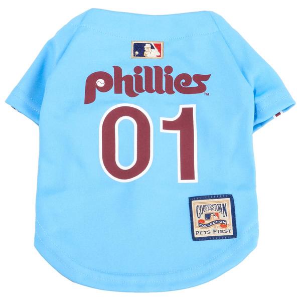Phillies Light Blue Throwback Pet Shirt - image 