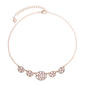 Gloria Vanderbilt Rose Gold-Tone Pink Collar Necklace - image 1