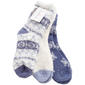 Womens Cuddl Duds(R) 3pk Snowflake Cozies Socks - image 1