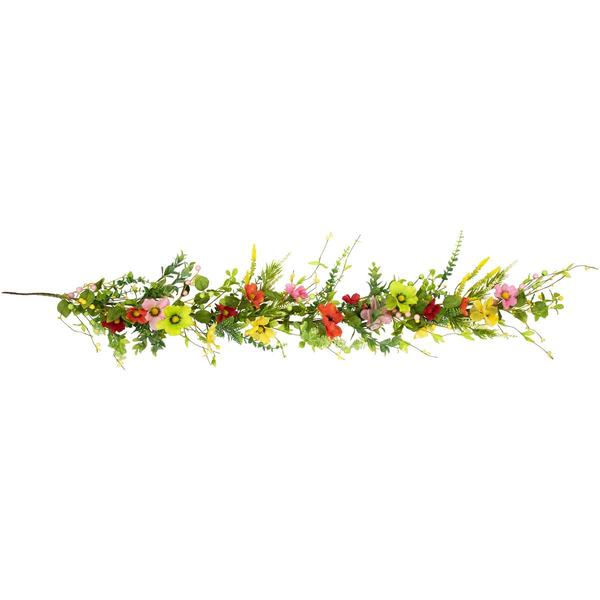 Northlight Seasonal Artificial Poppy & Eucalyptus Spring Garland - image 