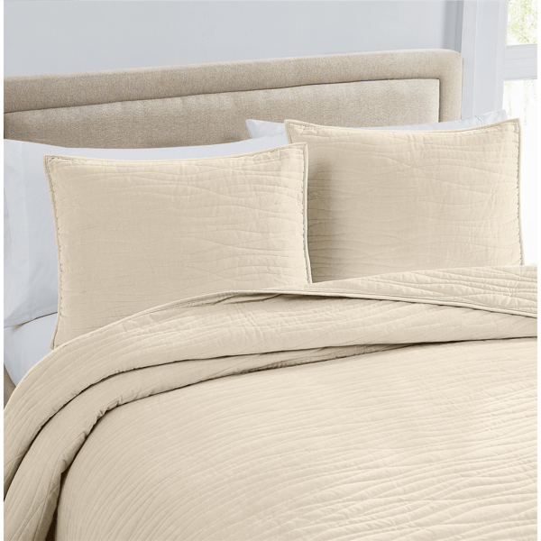 Royal Velvet Wavy Cotton Velvet Quilt Set