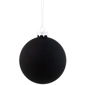 Northlight 4ct. Black 2-Finish Glass Ball Christmas Ornaments - image 4