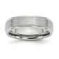 Mens Gentlemen's Classics(tm) Ridged Edge Satin Polished Band - image 1