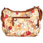Bueno Light Washed Floral Multi Zip Hobo - Sand/White - image 3