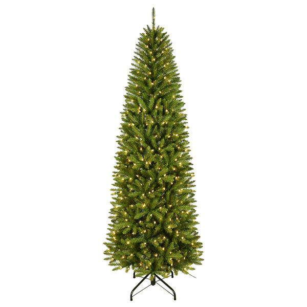 Santa''s Workshop 7.5ft. Pre-Lit Clear UL Lights PVC Slim Tree