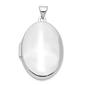 Gold Classics(tm) 14kt. White Gold Polished Domed Locket - image 1