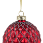 Northlight Glittered Red & Silver Glass Christmas Ball Ornament - image 6