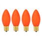 Sienna C9 Opaque Orange Christmas Replacement Bulbs - Set of 4 - image 2