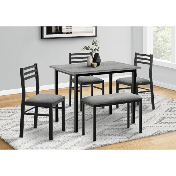 Monarch Specialties Contemporary 5pc. Dining Set - image 