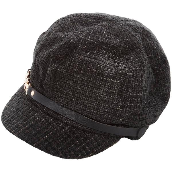 Womens Madd Hatter Butterfly Icon Tweed Newsboy Hat - image 