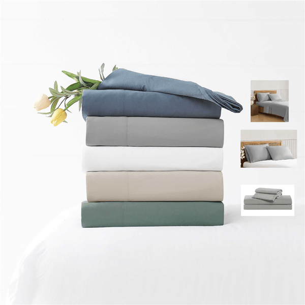 Truly Soft Green Recycled Solid Pillowcase Pair