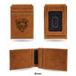 Mens NFL Chicago Bears Faux Leather Front Pocket Wallet - image 3