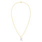 Nova Star® Gold-Plated Lab-Grown Diamond Initial K Pendant - image 2