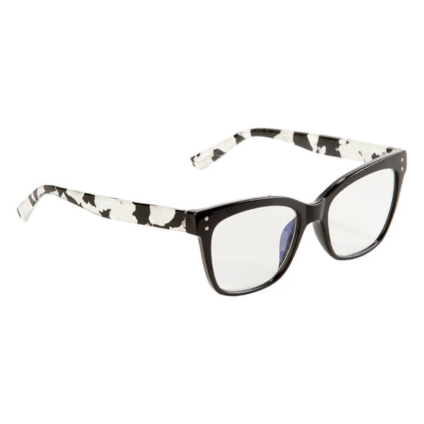 Womens O by Oscar Black Frame Blue Light Reader Glasses - image 
