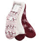 Womens Cuddl Duds(R) 3Pk Snowflake Cozies Socks - image 1