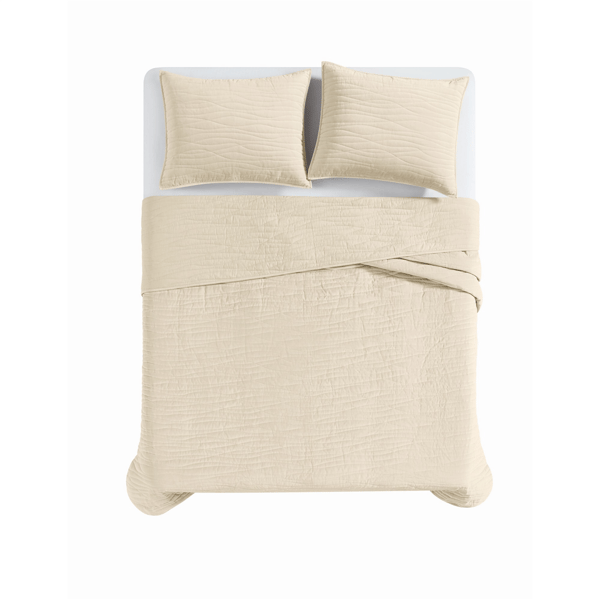Royal Velvet Wavy Cotton Velvet Quilt Set