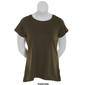Juniors Plus Aveto Short Sleeve Crew Neck Basic Top - image 6