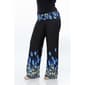 Plus Size White Mark Printed Palazzo Pants-Peacock - image 3