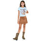 Girls (7-12) Tween Diva Wild Heart Western Tee & Fringe Skort - image 1