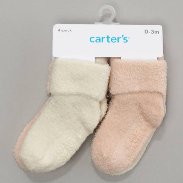 Baby Girl (NB-12M) Carter''s Ig 4Pk Chenille Socks - image 