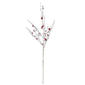 K&K Interiors Ornaments & Bells Glitter Flocked White Branch - image 1