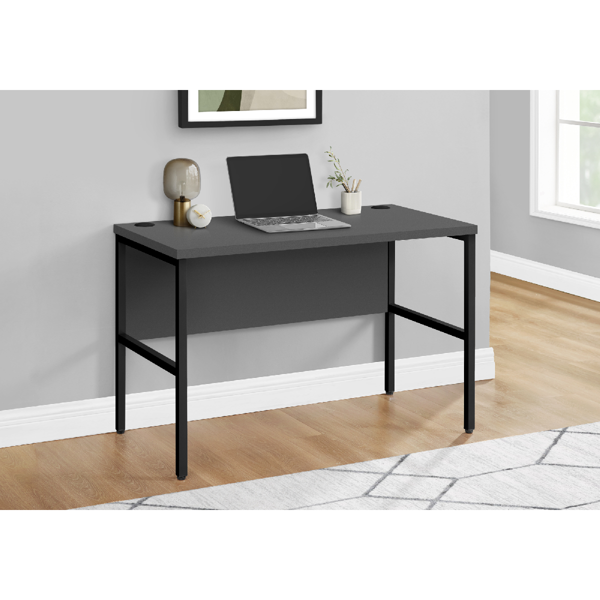 Monarch Specialties 48in. Adjustable Legs Computer Desk
