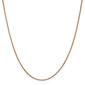 Gold Classics(tm) 1.0mm. Rose Gold Box Link Chain Necklace - image 1