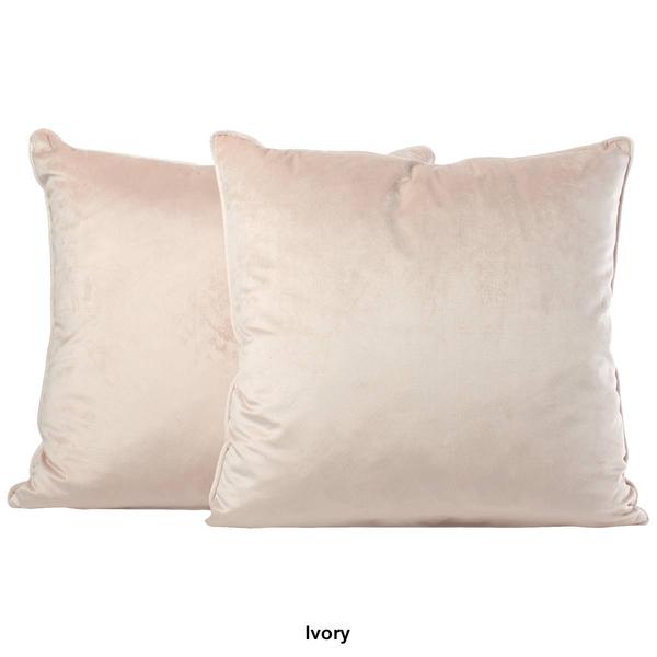 Metro Luxe 2pk. Velvet Feather-Filled Decorative Pillows - 20x20