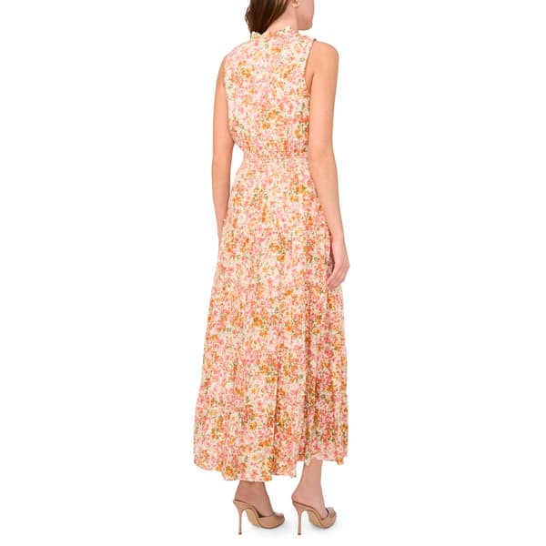 Womens MSK Sleeveless Ditsy Floral Challis Midi Dress