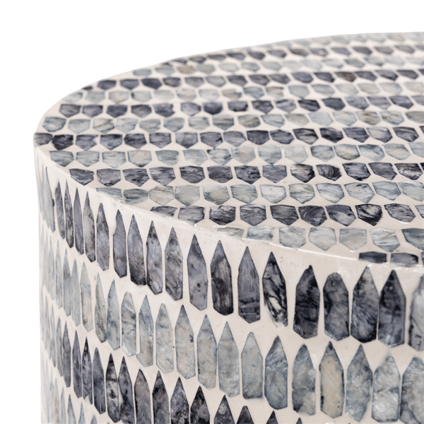 9th & Pike® Bohemian Blue Capiz Shell Accent Table