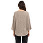 Womens Zac & Rachel Long Sleeve Button Trim Rib Knit Sweater - image 2