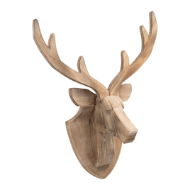 Melrose 21in. Modern Wood Deer Head Mount