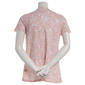 Plus Size Architect® Short Sleeve V Neck Splatter Floral Tee - image 2